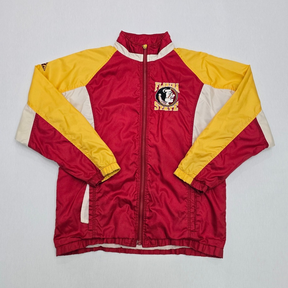 Apex One Florida State Seminoles FSU Windbreaker Jacket XL Garnet Gold Vintage